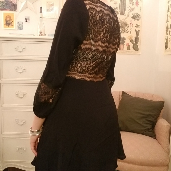 Lace-Back Skater Dress - Picture 2 of 4